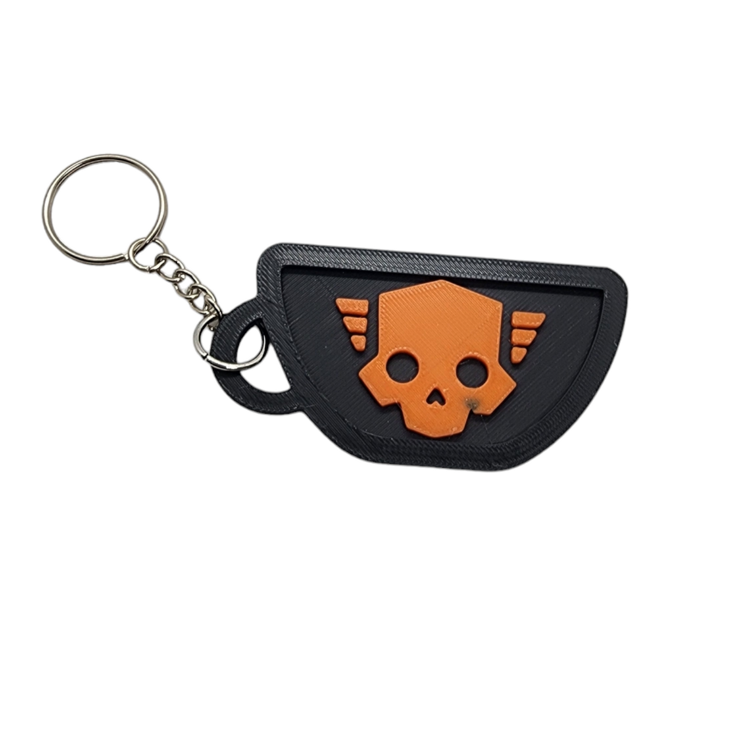 Helldivers 2 Liber-Tea Skull Symbol Design 3d Printed Key Chain