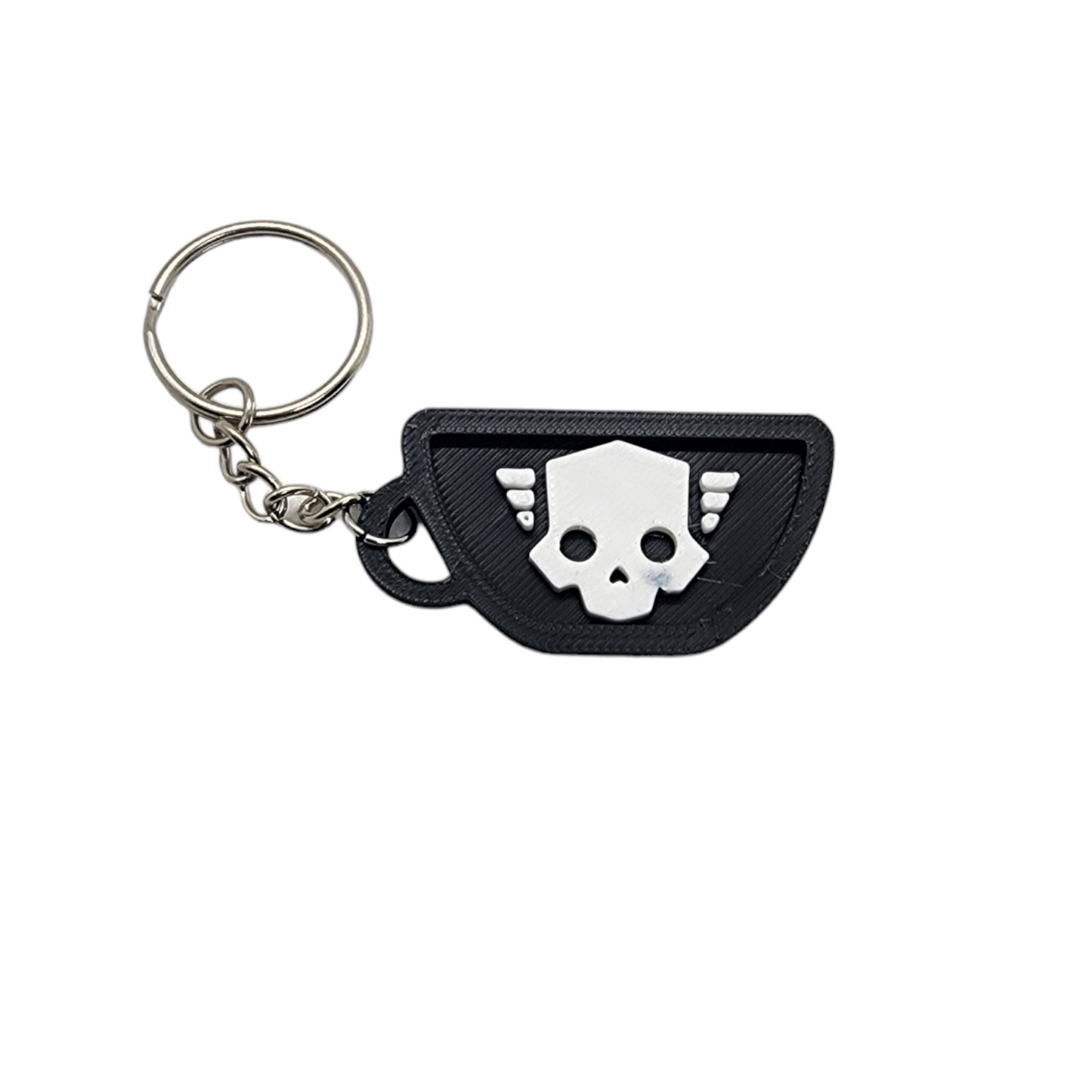 Helldivers 2 Liber-Tea Skull Symbol Design 3d Printed Key Chain