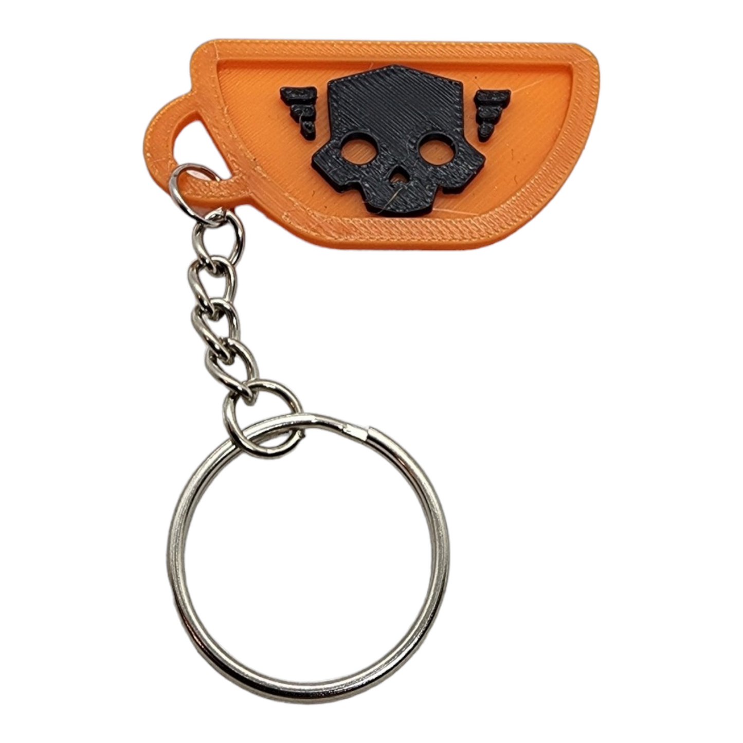 Helldivers 2 Liber-Tea Skull Symbol Design 3d Printed Key Chain