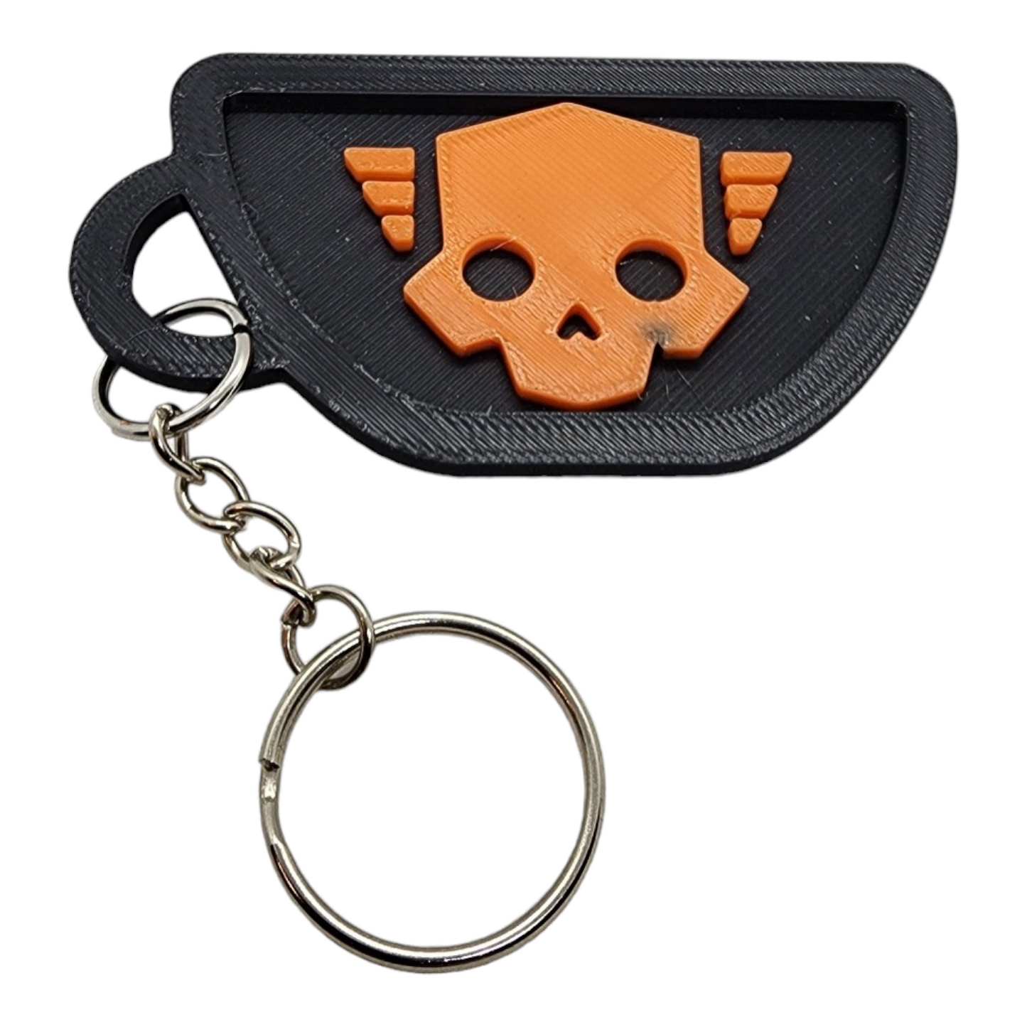 Helldivers 2 Liber-Tea Skull Symbol Design 3d Printed Key Chain
