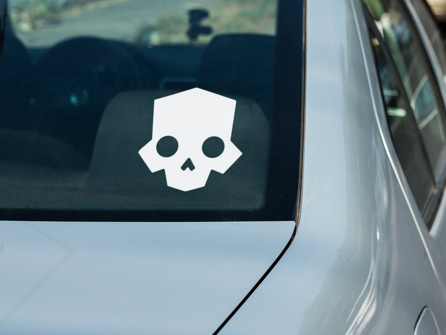 Skull Vinyl decal for laptop, car, window, mirror, bumper, mug, water bottle, or more!