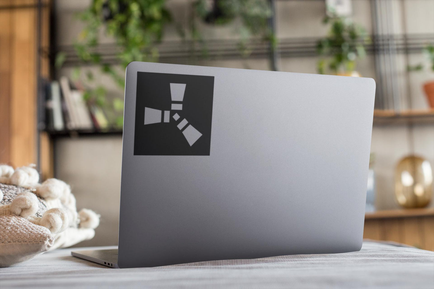 Rust Logo Vinyl decal for laptop, car, window, mirror, bumper, mug, water bottle, or more!