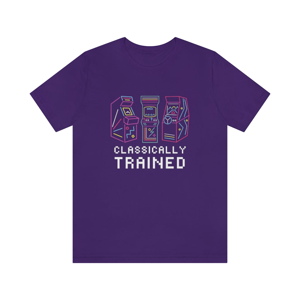 Classically Trained Arcade Gaming Unisex Jersey Tee - Retro Gamer T-Shirt