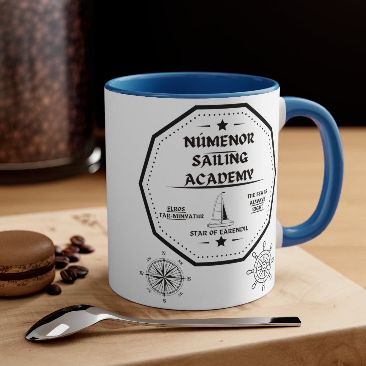 Numenor Sailing Academy Accent Coffee Mug, 11oz