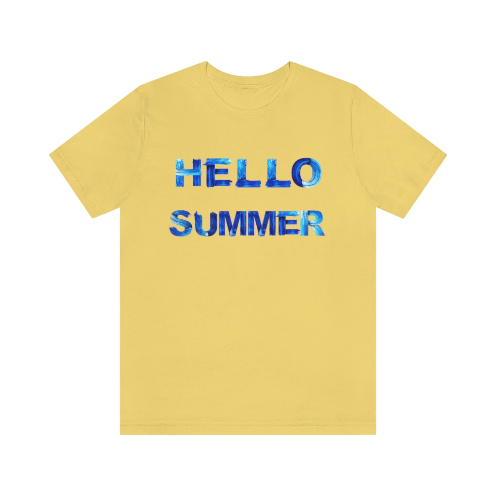 Hello Summer Unisex Jersey Short Sleeve Tee
