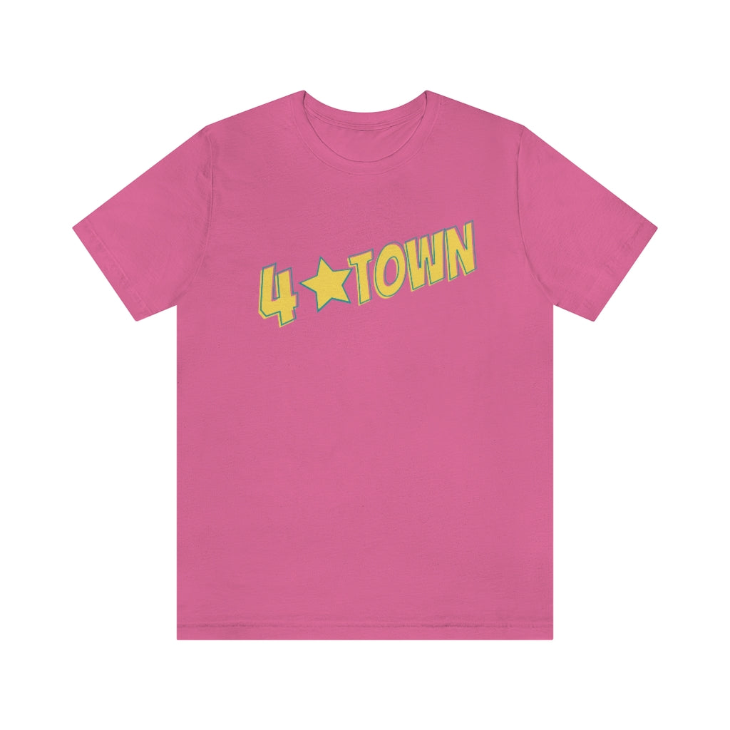 4 Town Unisex Jersey Short Sleeve Tee Four Town with Star
