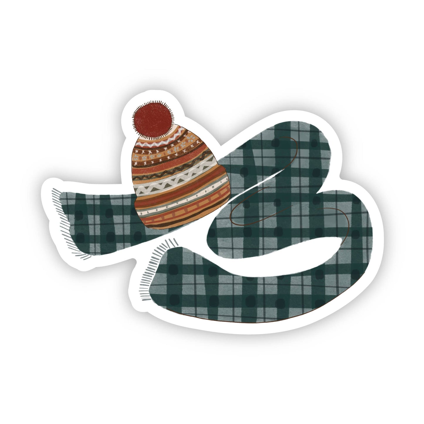 Big Moods - Cold Weather Hat & Scarf Sticker