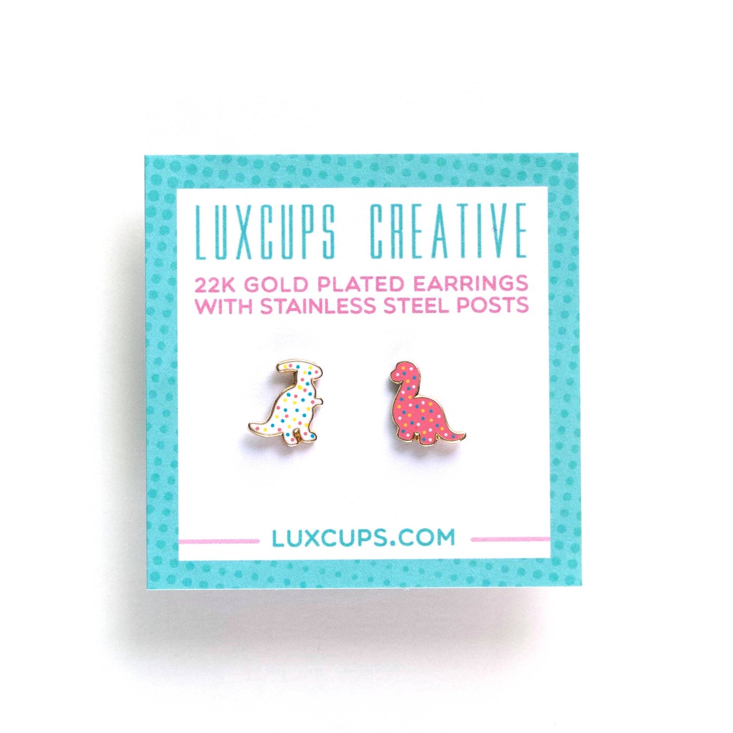 LuxCups Creative - Dino Cookie Earrings