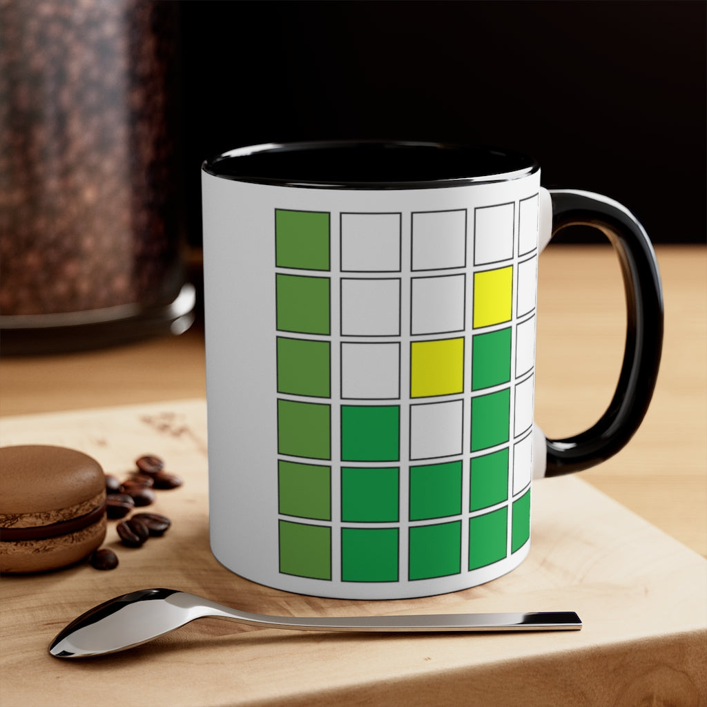 Daily Funny Gift Accent Coffee Mug, 11oz Inspired by Wordle