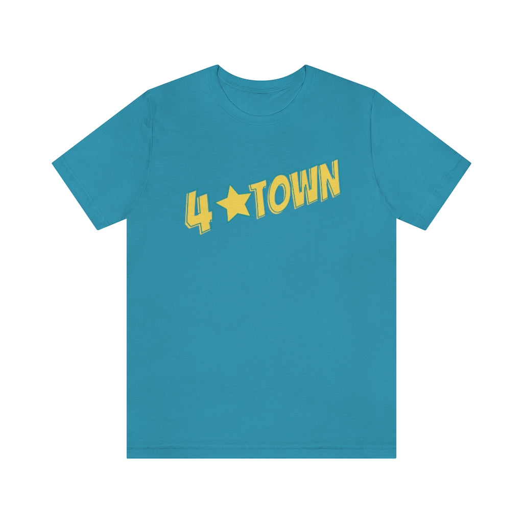 4 Town Unisex Jersey Short Sleeve Tee Four Town with Star