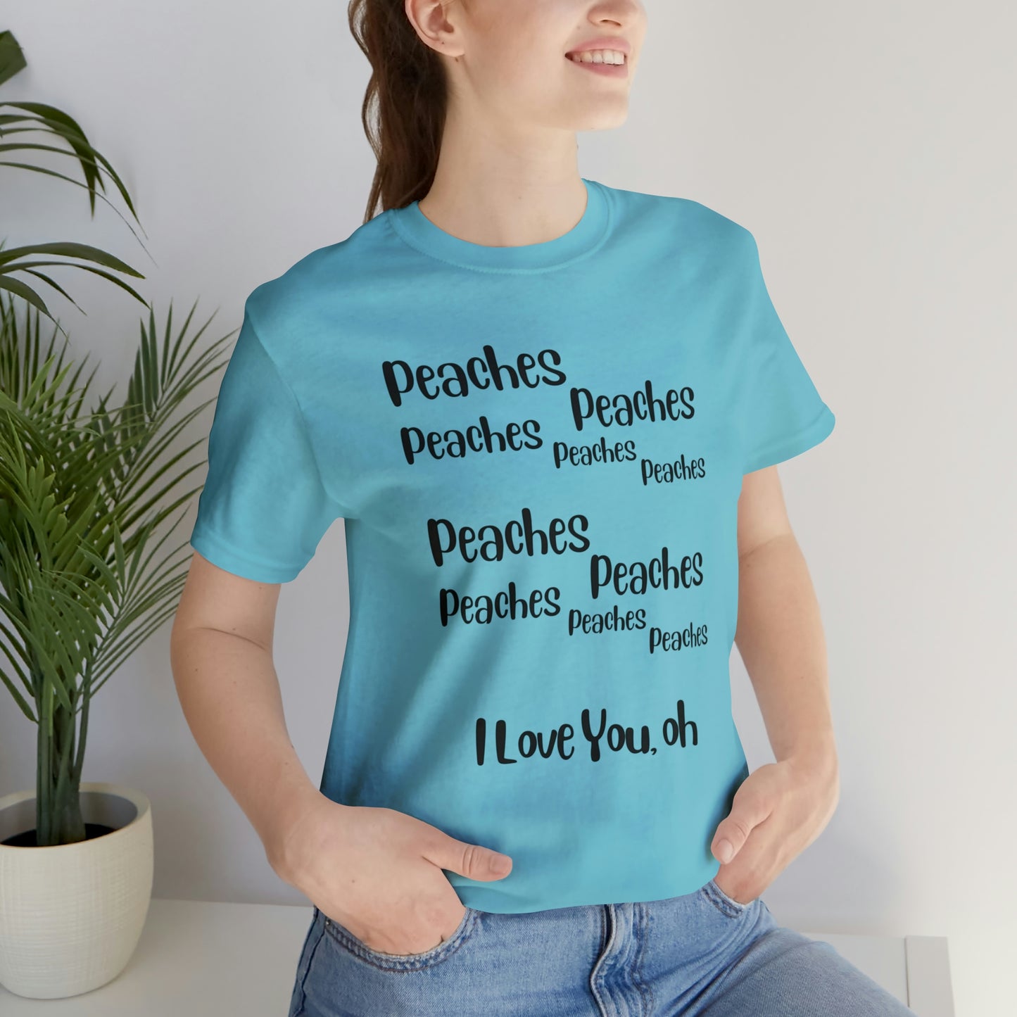 Peaches Unisex Jersey Short Sleeve Tee
