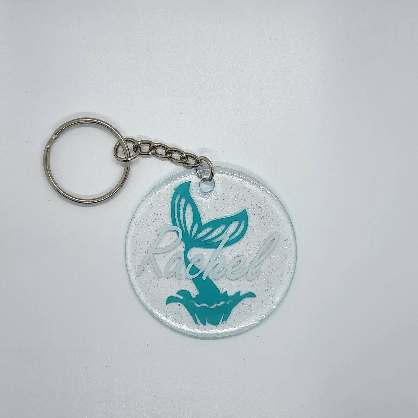 Mermaid Name Keychain