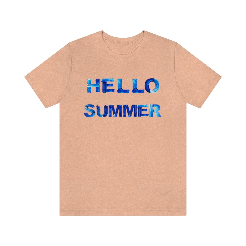 Hello Summer Unisex Jersey Short Sleeve Tee