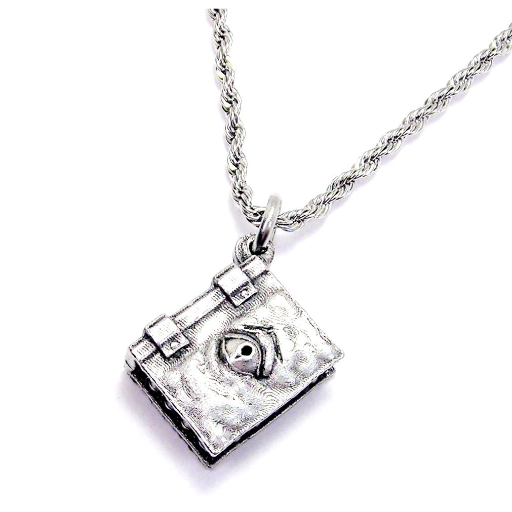 Necronomicon With Teeth Charm Necklace Halloween Horror