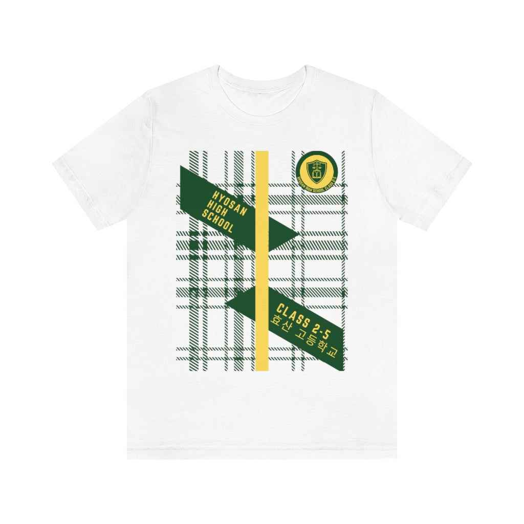 Hyosan High School Class 2-5 Plaid Unisex Jersey Short Sleeve Tee