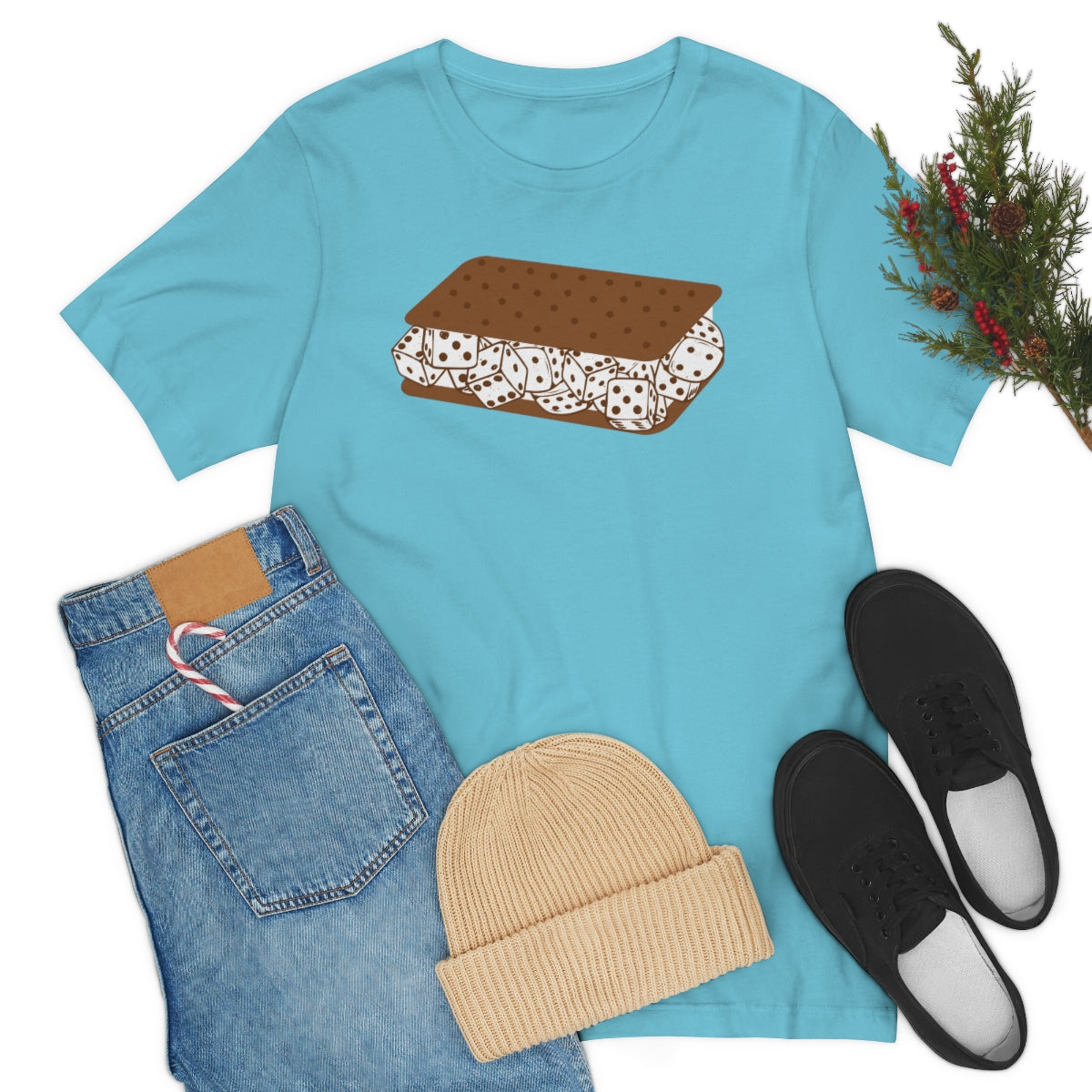 Dice Cream Sandwich Unisex Jersey Short Sleeve Tee