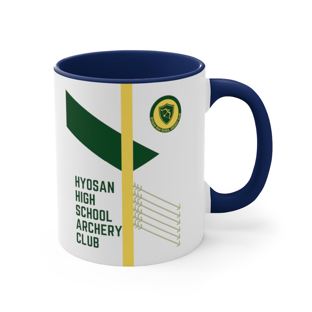 Hyosan High School Archery Club Accent Coffee Mug, 11oz