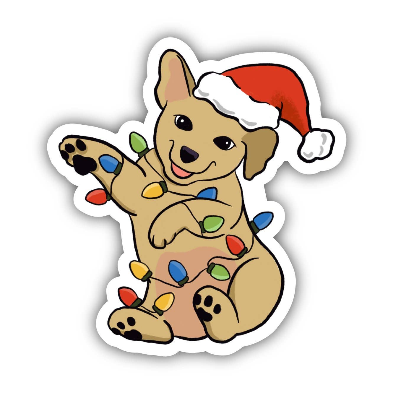 Big Moods - Dog & Lights Winter Sticker