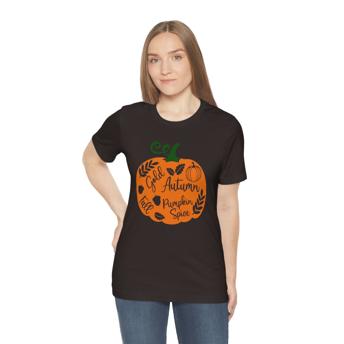Pumpkin Autumn Fall Unisex Jersey Short Sleeve Tee