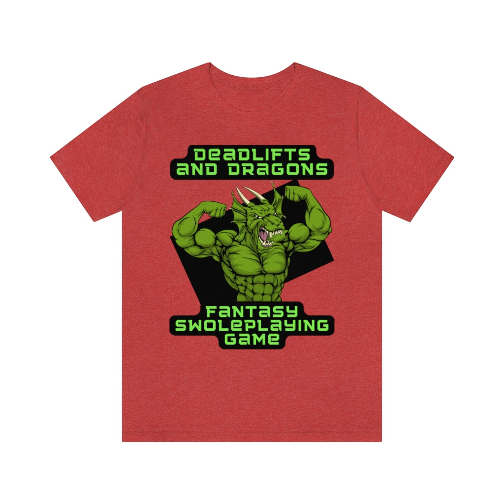 Deadlifts and Dragons Unisex Jersey Short Sleeve Tee