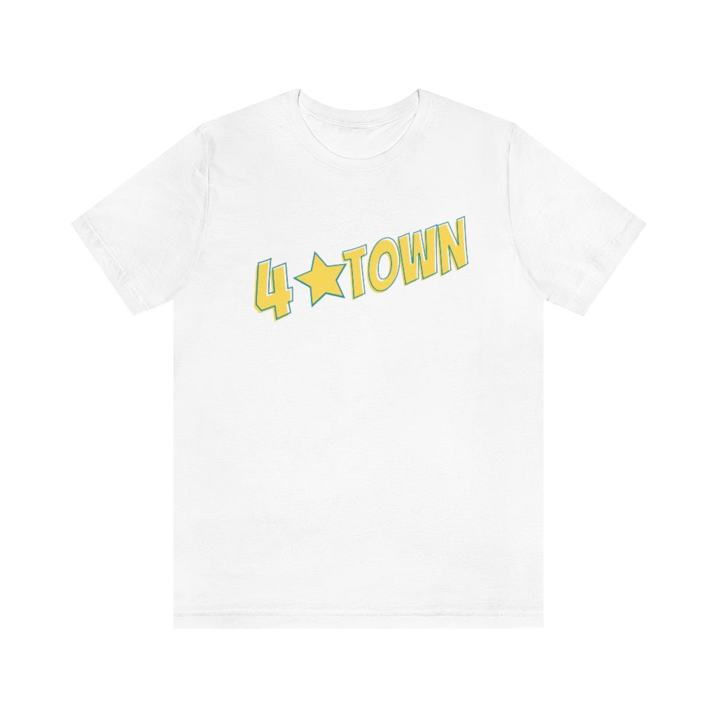 4 Town Unisex Jersey Short Sleeve Tee Four Town with Star