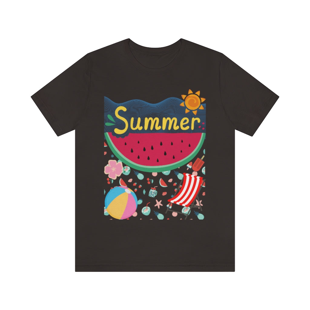 Summer Unisex Jersey Short Sleeve Tee