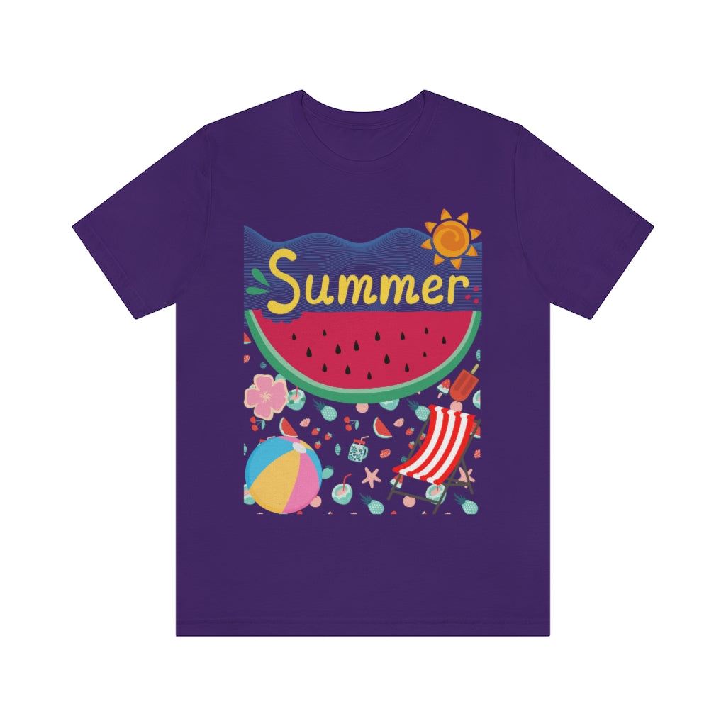 Summer Unisex Jersey Short Sleeve Tee