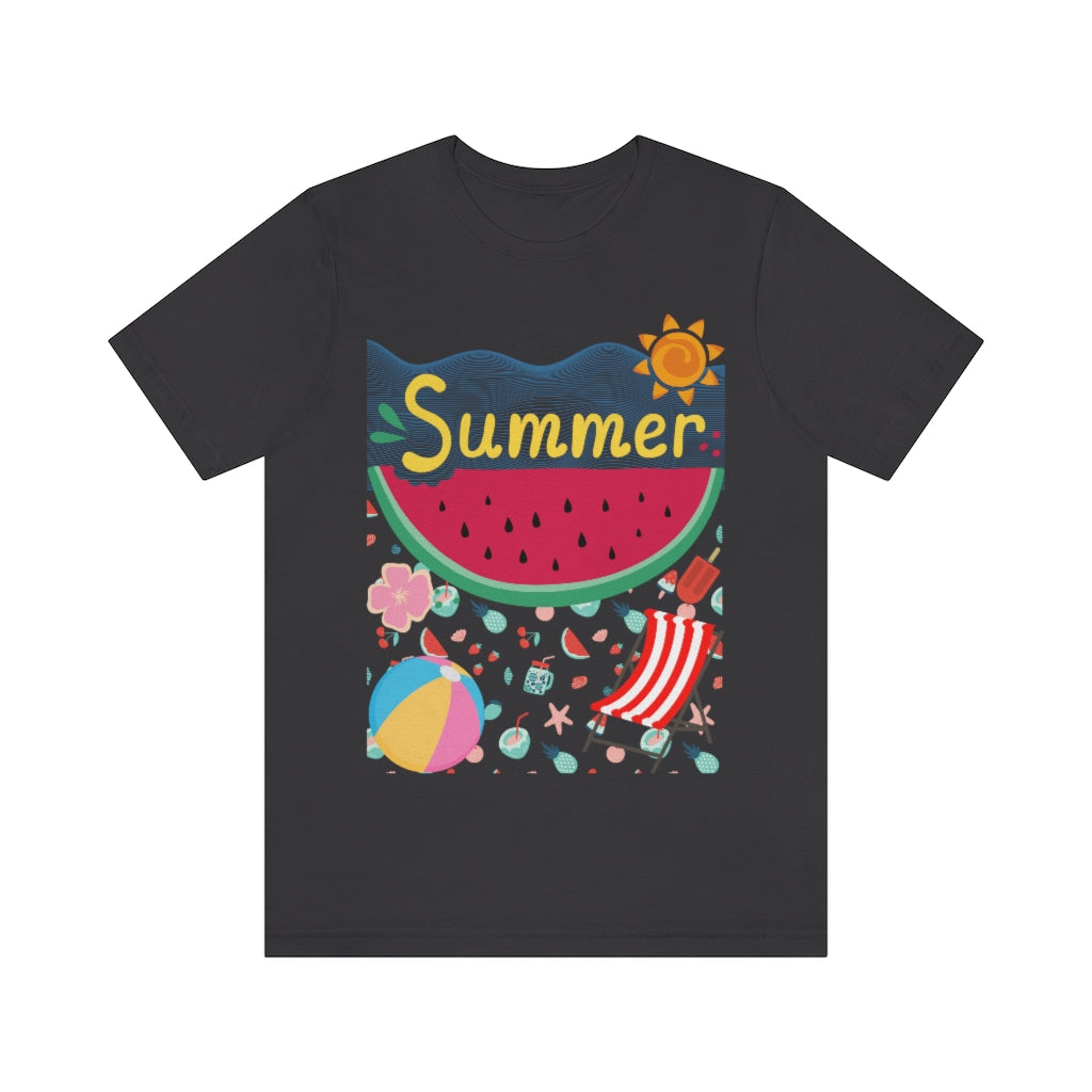 Summer Unisex Jersey Short Sleeve Tee