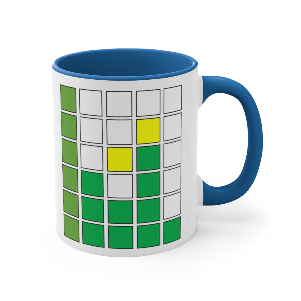 Daily Funny Gift Accent Coffee Mug, 11oz Inspired by Wordle
