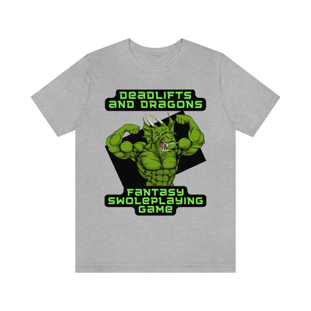 Deadlifts and Dragons Unisex Jersey Short Sleeve Tee