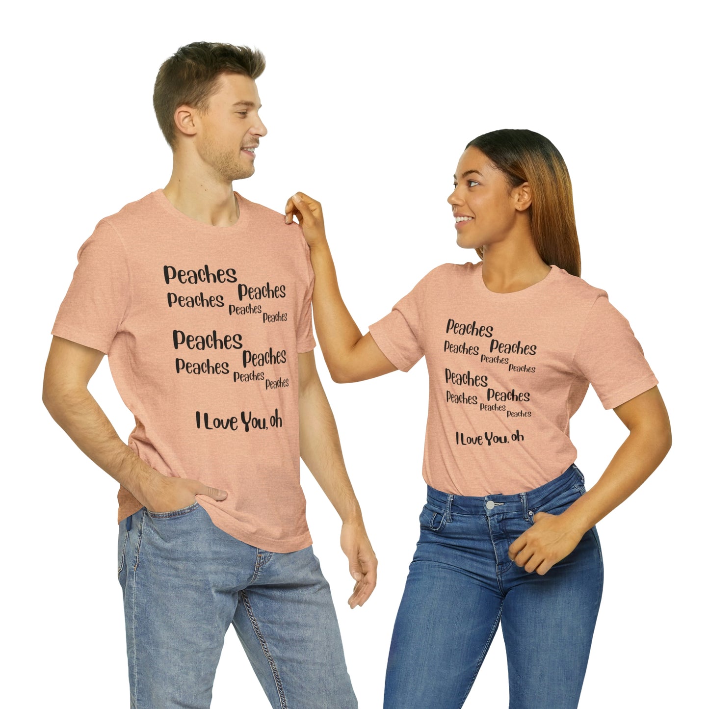 Peaches Unisex Jersey Short Sleeve Tee