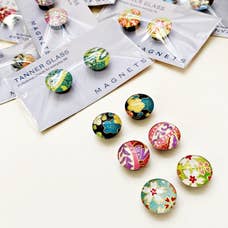 Tanner Glass Japanese Chiyogami Magnets - Set of 2