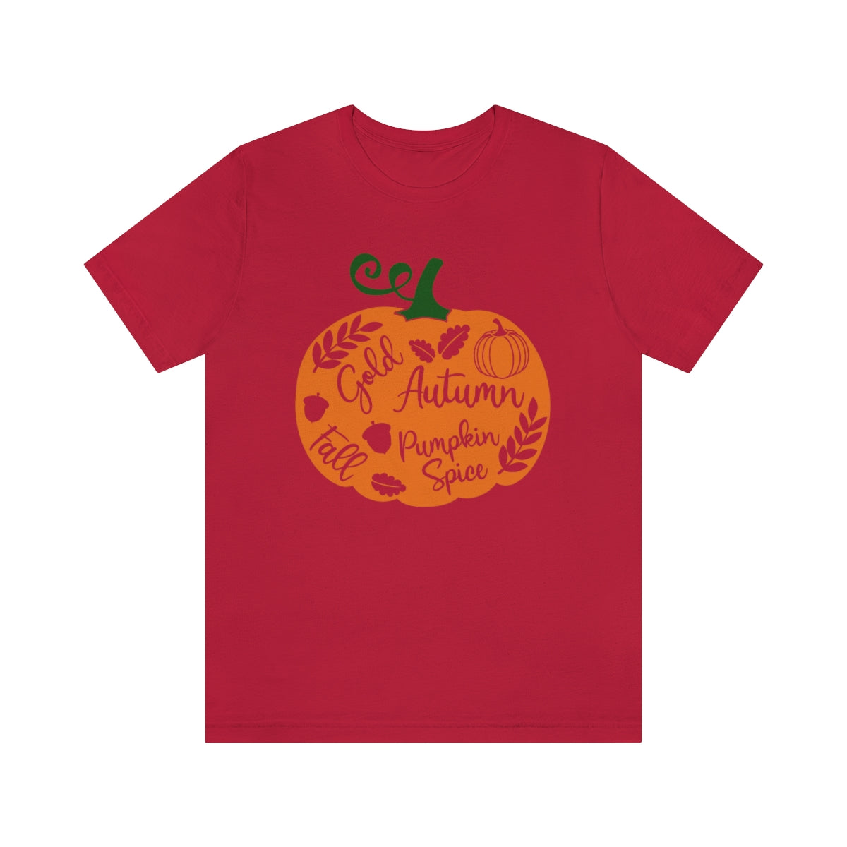 Pumpkin Autumn Fall Unisex Jersey Short Sleeve Tee