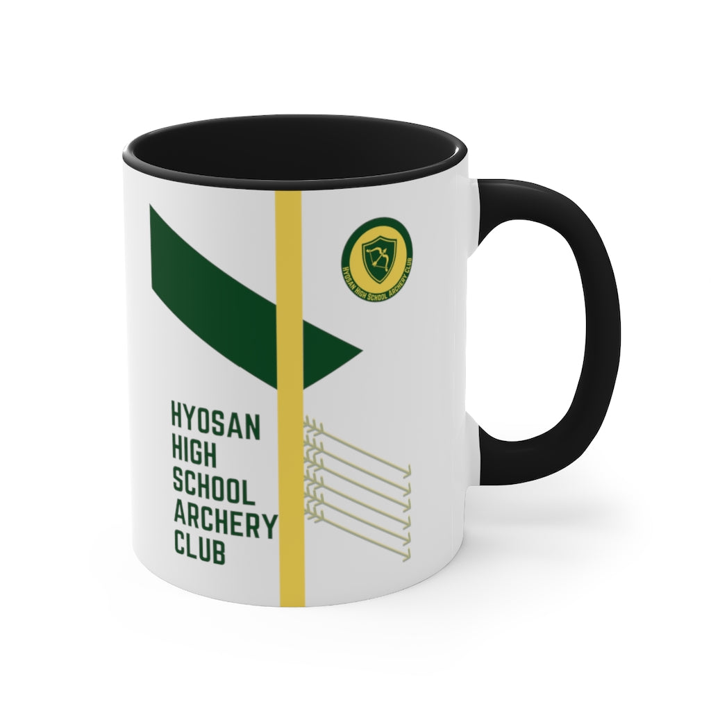 Hyosan High School Archery Club Accent Coffee Mug, 11oz