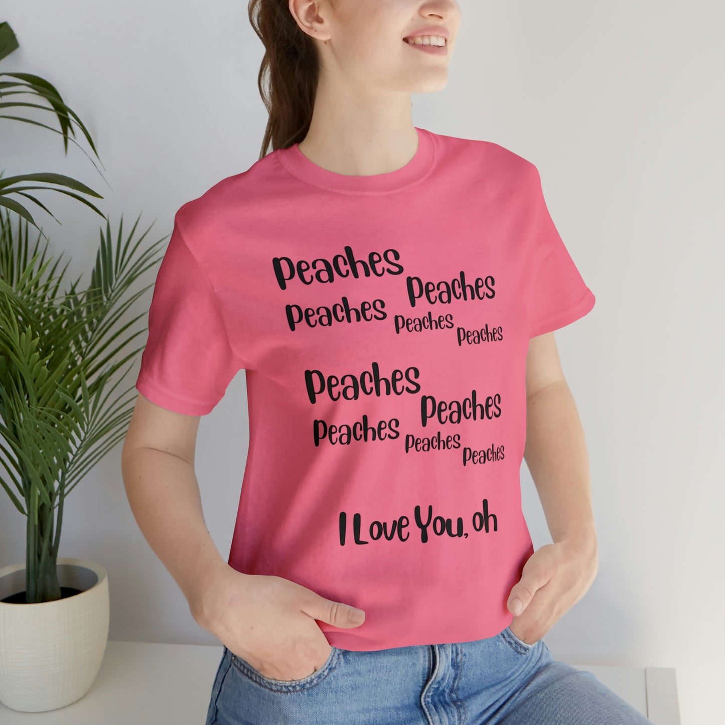 Peaches Unisex Jersey Short Sleeve Tee