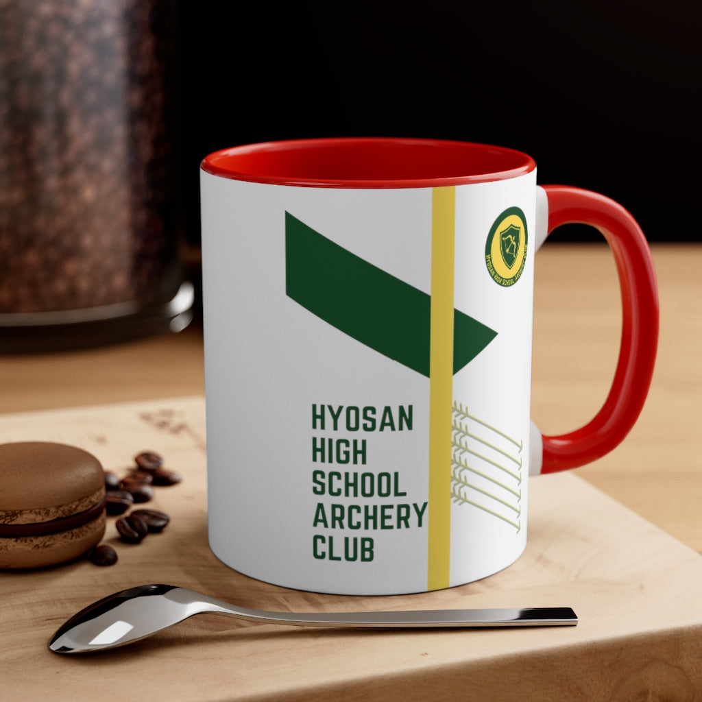 Hyosan High School Archery Club Accent Coffee Mug, 11oz