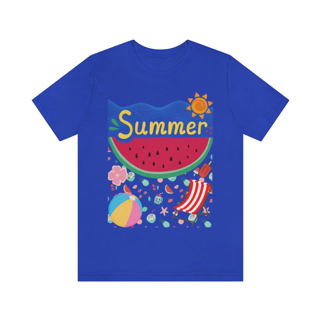 Summer Unisex Jersey Short Sleeve Tee