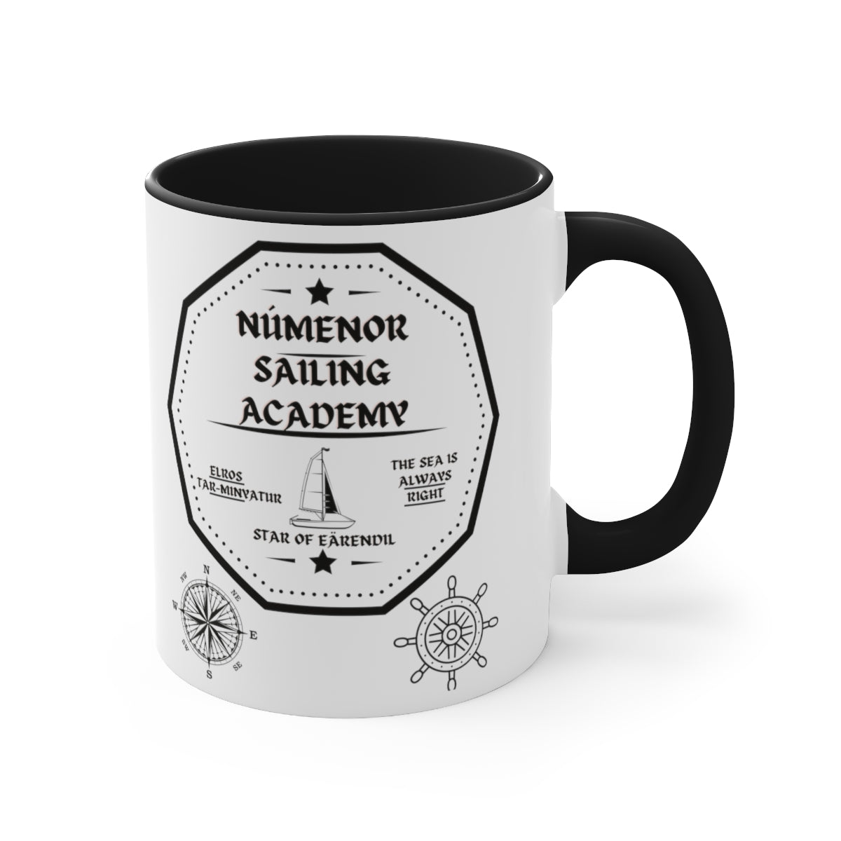 Numenor Sailing Academy Accent Coffee Mug, 11oz