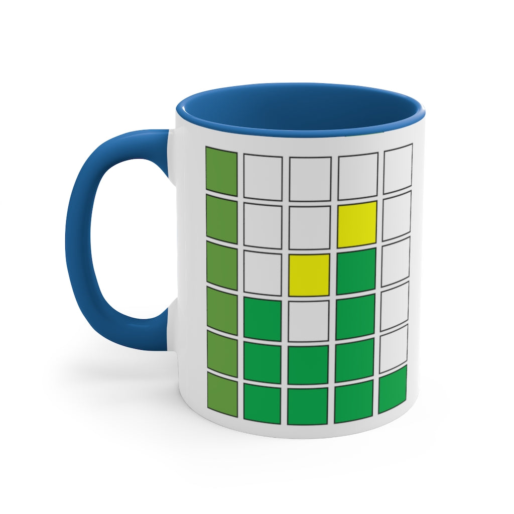Daily Funny Gift Accent Coffee Mug, 11oz Inspired by Wordle