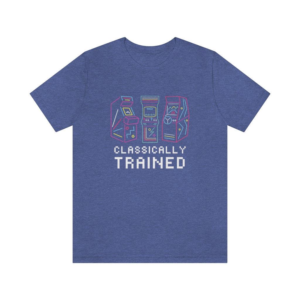 Classically Trained Arcade Gaming Unisex Jersey Tee - Retro Gamer T-Shirt