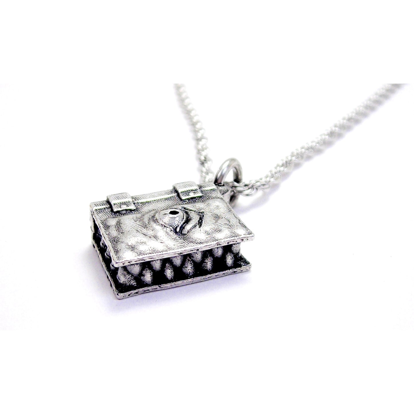 Chubby Chico Charms Necronomicon With Teeth Charm Necklace Halloween Horror