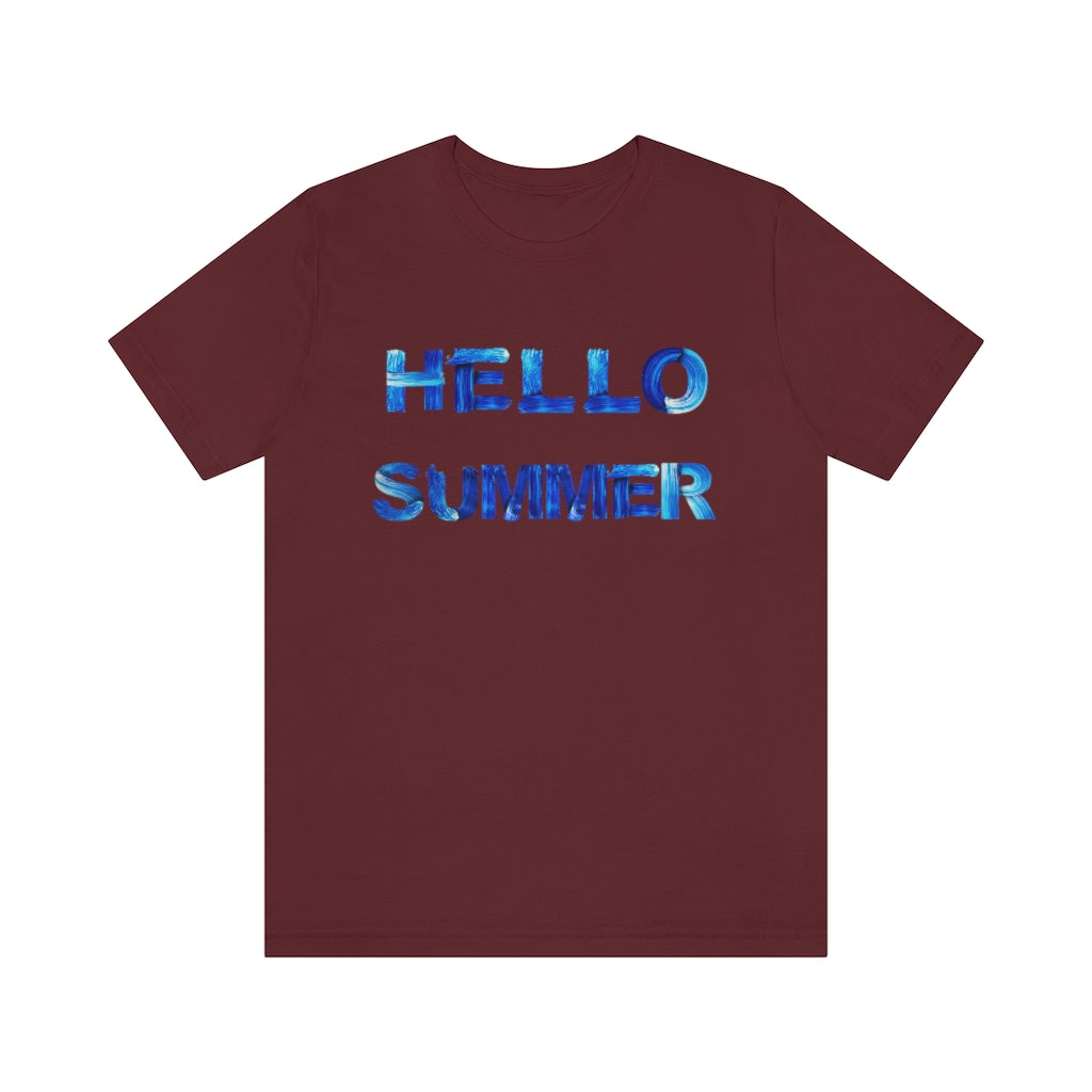 Hello Summer Unisex Jersey Short Sleeve Tee