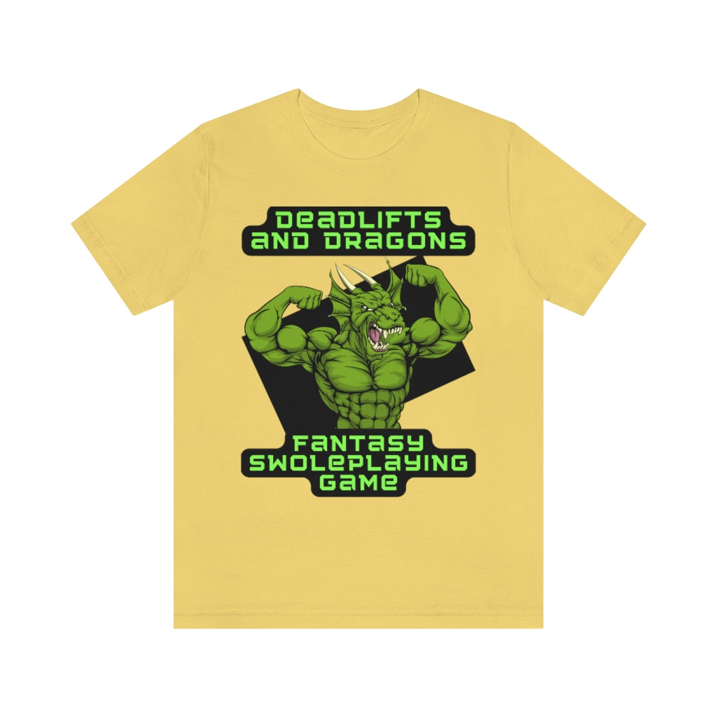 Deadlifts and Dragons Unisex Jersey Short Sleeve Tee