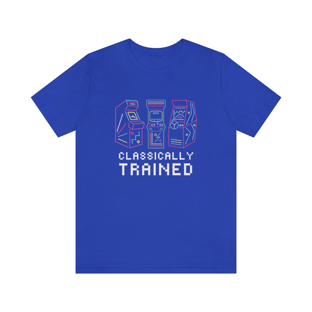 Classically Trained Arcade Gaming Unisex Jersey Tee - Retro Gamer T-Shirt