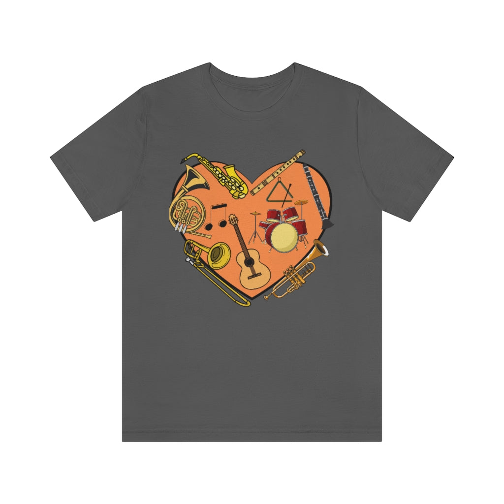 Heart of Music Unisex Jersey Short Sleeve Tee