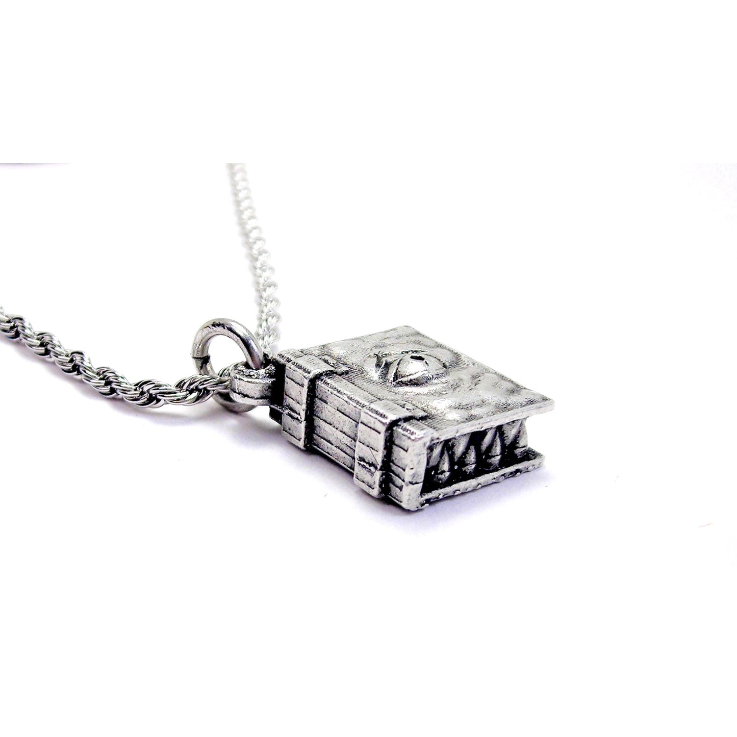 Chubby Chico Charms Necronomicon With Teeth Charm Necklace Halloween Horror