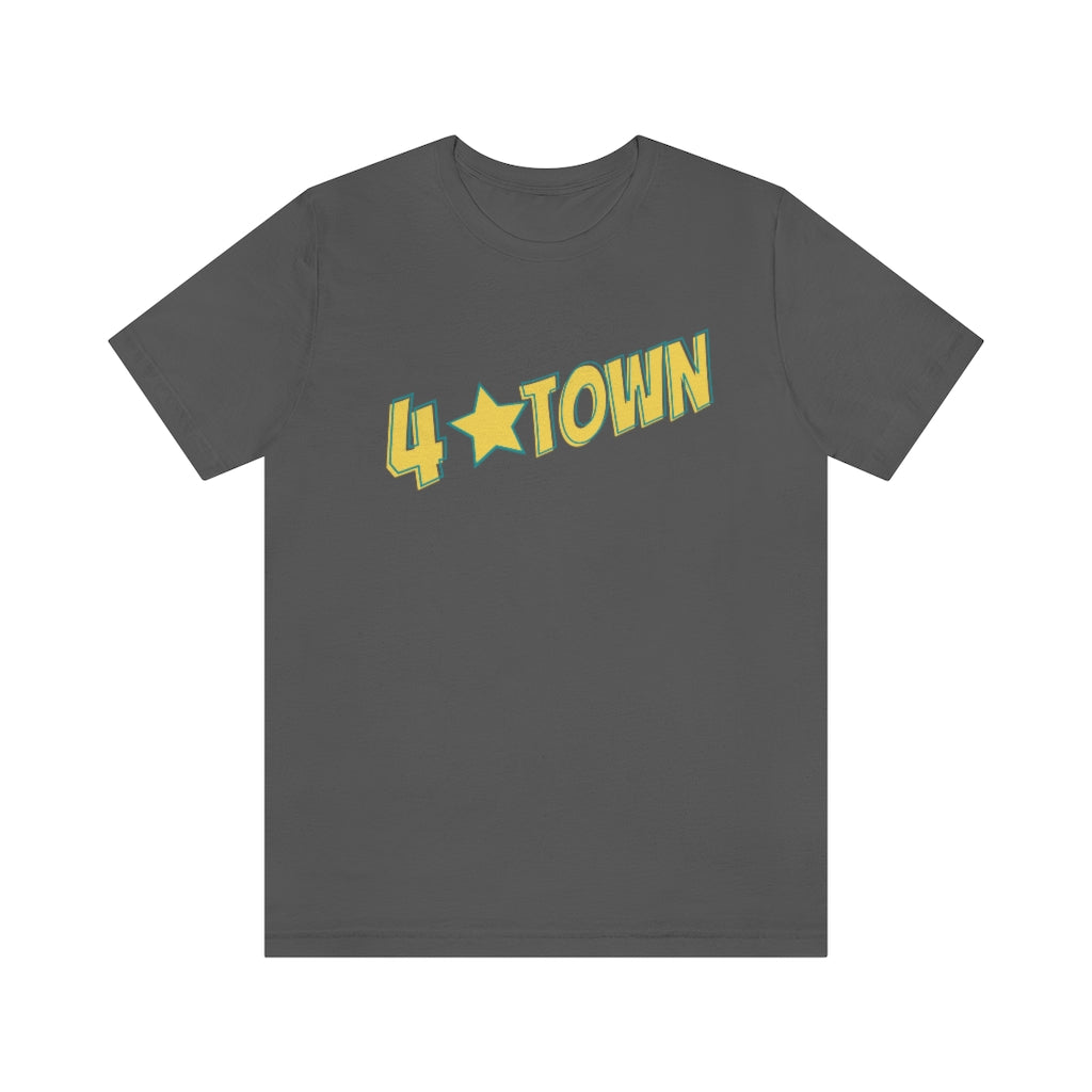 4 Town Unisex Jersey Short Sleeve Tee Four Town with Star