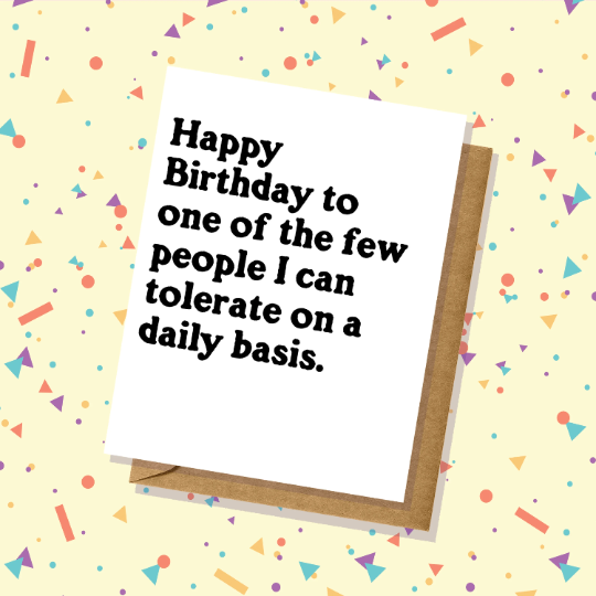 Lucky Mfg. Co. - "One of the Few" Birthday Card - Totally Inappropriate