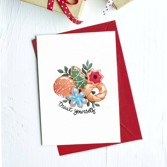 Big Moods - Treat Yourself Holiday Greeting Card