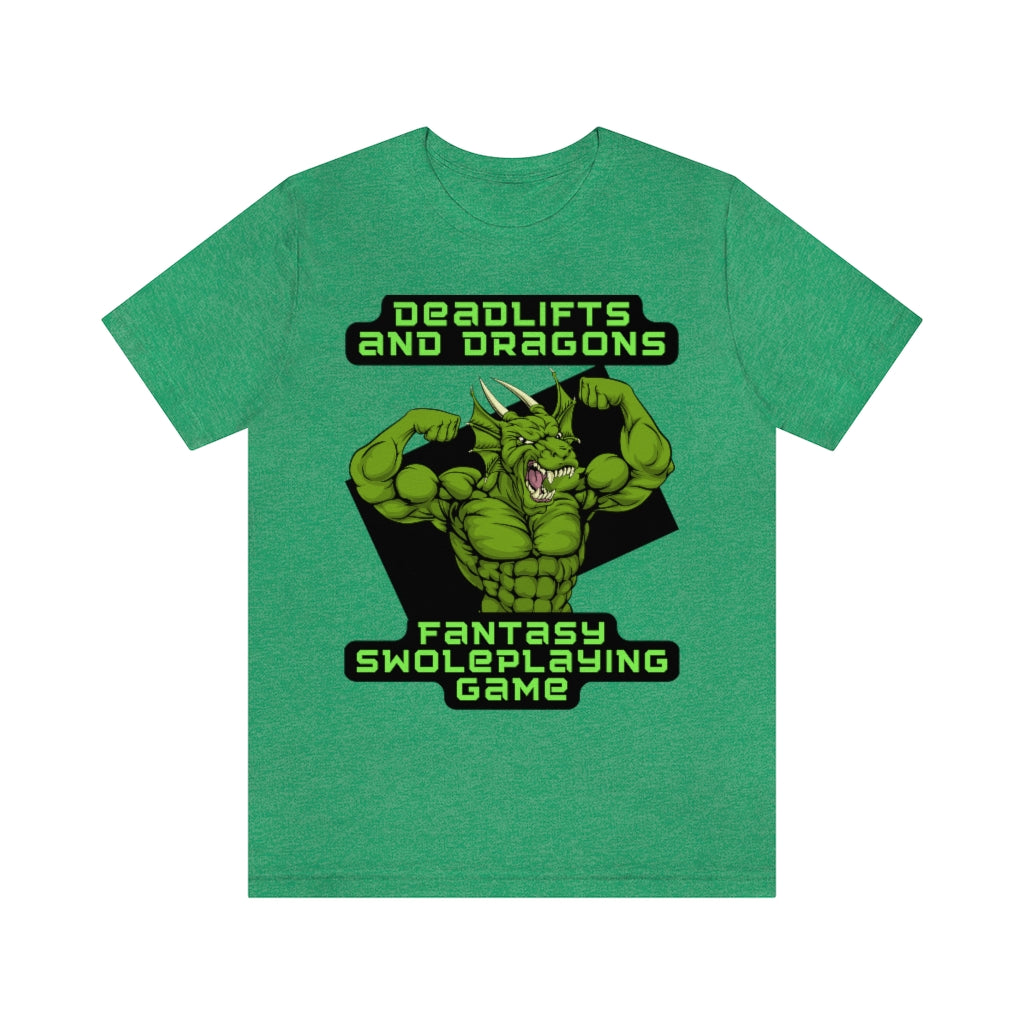 Deadlifts and Dragons Unisex Jersey Short Sleeve Tee